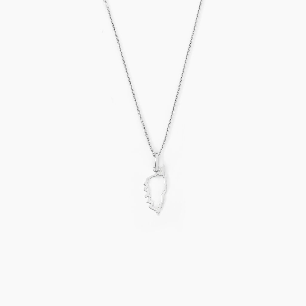 Pendentif Corsica Or Blanc - Pendentifs Famille | Histoire d’Or
