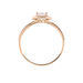 Bague Stelila Or Rose Oxyde De Zirconium - Bagues solitaires Femme | Histoire d’Or