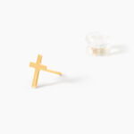 Boucles D'Oreilles Puces Lavonne Or Jaune - Clous d'oreilles Unisex | Histoire d&rsquo;Or