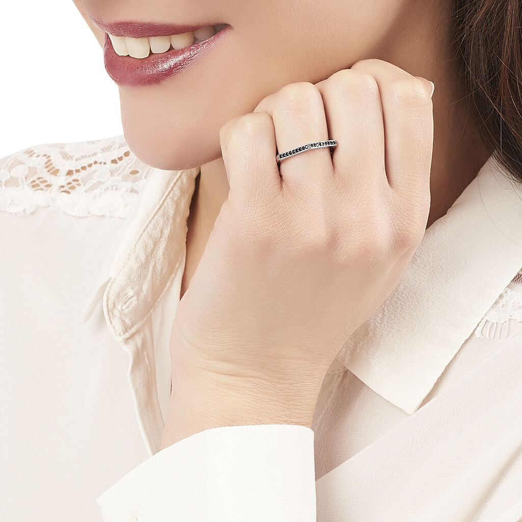 Bague Souhyla Argent Blanc Oxyde De Zirconium - Bagues avec pierre Femme | Histoire d’Or