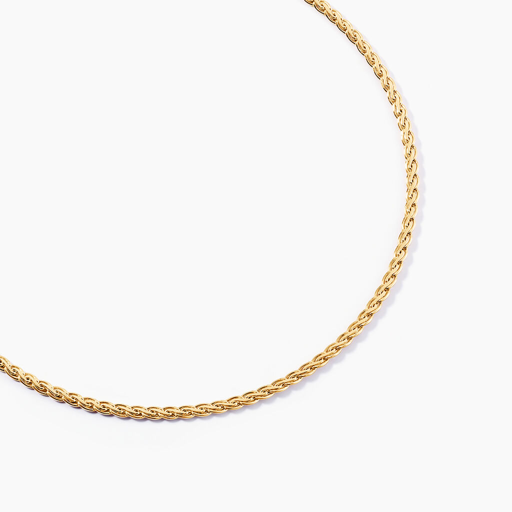 Collier Jayna Maille Palmier Or Jaune - Chaines Femme | Histoire d’Or