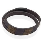 Bracelet Jourdan Chicago Cuir Noir Et Marron - Bracelets Homme | Histoire d&rsquo;Or