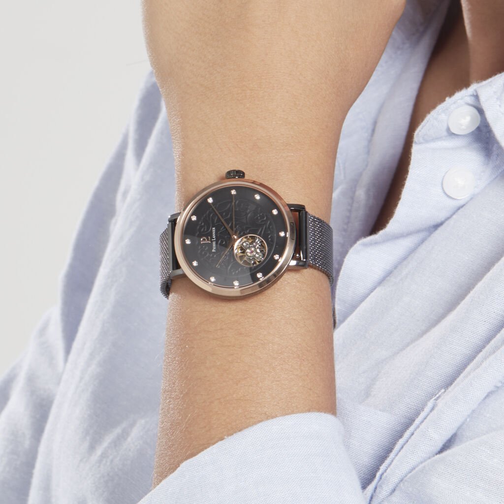 Montre Pierre Lannier Eolia Noir - Montres Femme | Histoire d’Or