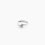 Cr&eacute;oles Antipater Argent Blanc Oxyde De Zirconium - Boucles d'oreilles cr&eacute;oles Femme | Histoire d&rsquo;Or