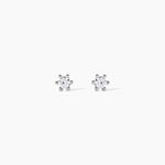 Boucles D'oreilles Puces Allison Argent Blanc Oxyde De Zirconium - Boucles d'oreilles fantaisie Femme | Histoire d&rsquo;Or