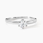Bague Solitaire Natalia Pl Platine Blanc Diamant - Bagues solitaires Femme | Histoire d&rsquo;Or