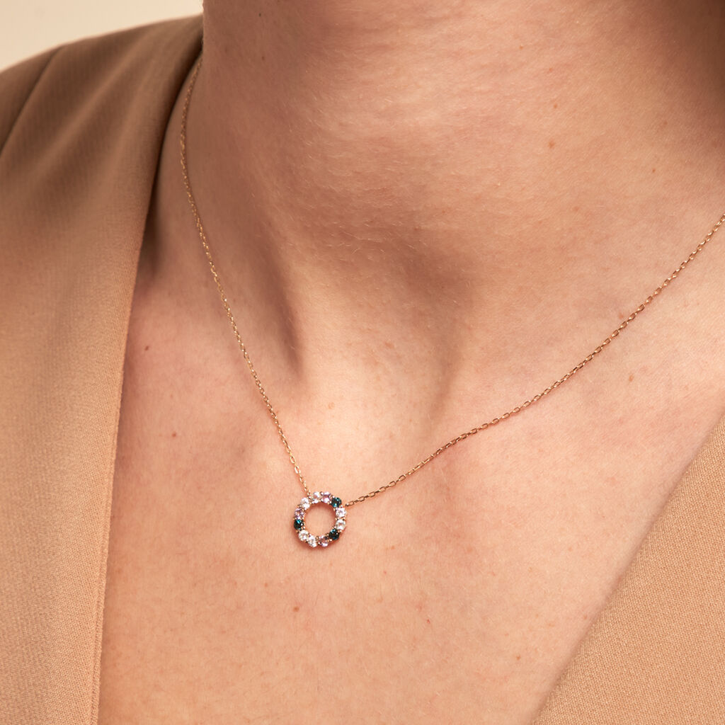 Collier Iris Or Jaune Topaze Améthyste - Colliers Femme | Histoire d’Or