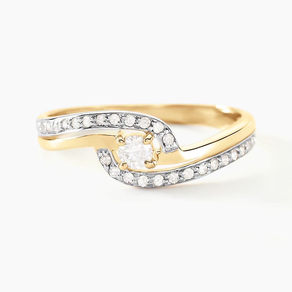 Bague Solitaire Vassilissa Or Jaune Diamant - Bagues solitaires Femme | Histoire d&rsquo;Or