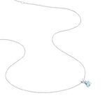Collier Teresa Or Blanc Topaze Et Diamant - Colliers Femme | Histoire d&rsquo;Or