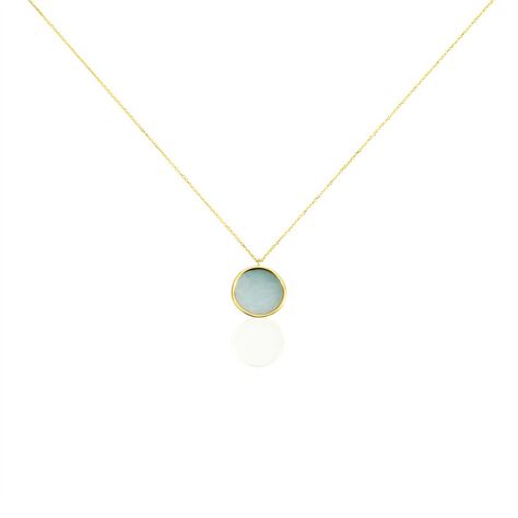 Collier Or Jaune Lucky Gems Amazonite - Colliers Femme | Histoire d&rsquo;Or