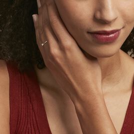 Bague Solitaire Etan Argent Blanc Oxyde De Zirconium - Bagues solitaires Femme | Histoire d’Or