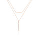 Collier Pink Or Rose - Colliers doubles et triples chaînes Femme | Histoire d’Or
