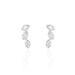 Boucles D'oreilles Grimpantes Elohane Argent Blanc Oxyde De Zirconium - Boucles d'oreilles fantaisie Femme | Histoire d’Or