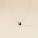 Collier Dwight Argent Blanc Oxyde De Zirconium Bleu - Colliers fantaisie Femme | Histoire d’Or