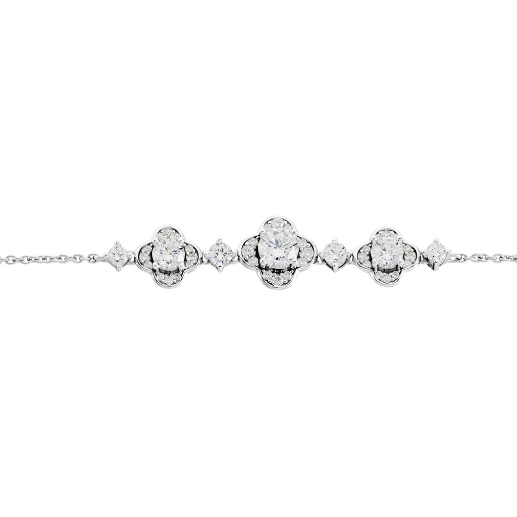 Bracelet Edyta Argent Blanc Oxyde De Zirconium - Bracelets Femme | Histoire d’Or