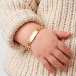 Bracelet Identit&eacute; Evin Maille Grain De Cafe Or Jaune - Bracelets Communion Enfant | Histoire d&rsquo;Or