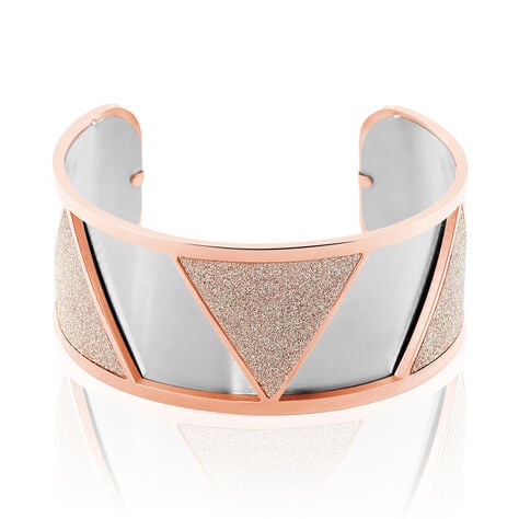 Bracelet Jonc Andrina Acier Rose - Bracelets joncs Femme | Histoire d’Or