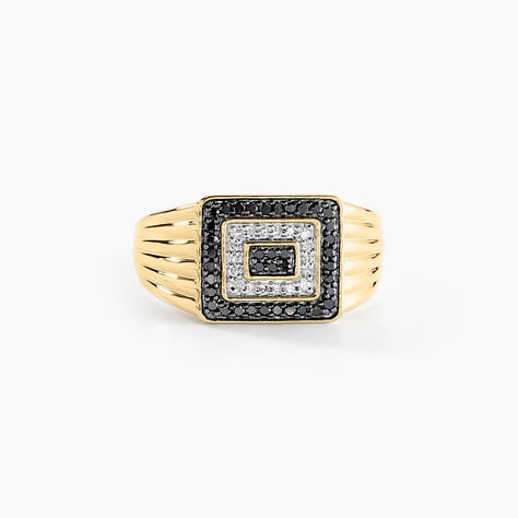 Chevalière Luukas Or Jaune Diamant - Chevalières Homme | Histoire d’Or