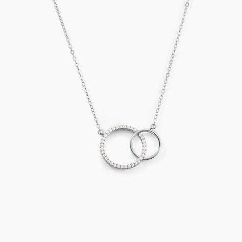 Collier Yalaz Argent Blanc Oxyde De Zirconium - Colliers fantaisie Femme | Histoire d&rsquo;Or