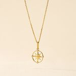 Pendentif Bethania Or Jaune Oxyde De Zirconium - Pendentifs Femme | Histoire d&rsquo;Or