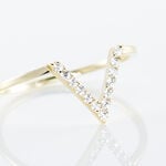 Bague Celene Or Jaune Oxyde De Zirconium - Bagues avec pierre Femme | Histoire d&rsquo;Or