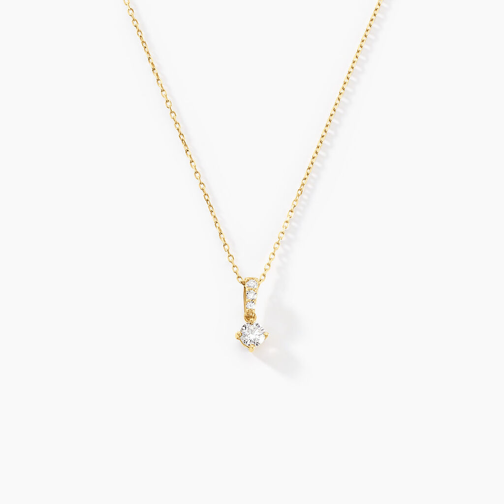 Collier Hemera Or Jaune Diamant - Colliers Femme | Histoire d&rsquo;Or
