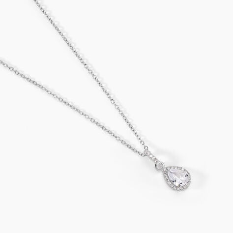 Collier Briony Argent Blanc Oxyde De Zirconium - Colliers fantaisie Femme | Histoire d&rsquo;Or