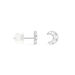 Boucles D'oreilles Puces Eden Or Blanc Oxyde De Zirconium - Boucles d'Oreilles Etoile Femme | Histoire d’Or