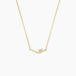 Collier Sunset Riviera Argent Dor&eacute; A L'Or 750/1000 Oxyde De Zirconium - Colliers Femme | Histoire d&rsquo;Or