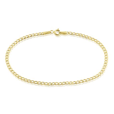 Bracelet Iris Or Jaune Maille Gourmette - Bracelets cha&icirc;ne Femme | Histoire d&rsquo;Or