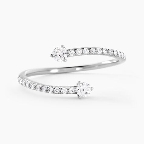 Bague Orpheus Or Blanc Diamant Synth&eacute;tique - Bagues avec pierre Femme | Histoire d&rsquo;Or