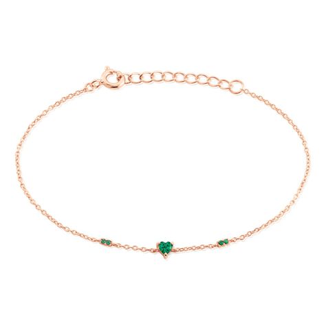 Bracelet D&eacute;claration Argent Rose Oxyde De Zirconium - Bracelets Femme | Histoire d&rsquo;Or