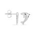 Boucles D'oreilles Puces Dauphinos Argent Blanc - Boucles d'oreilles fantaisie Enfant | Histoire d’Or