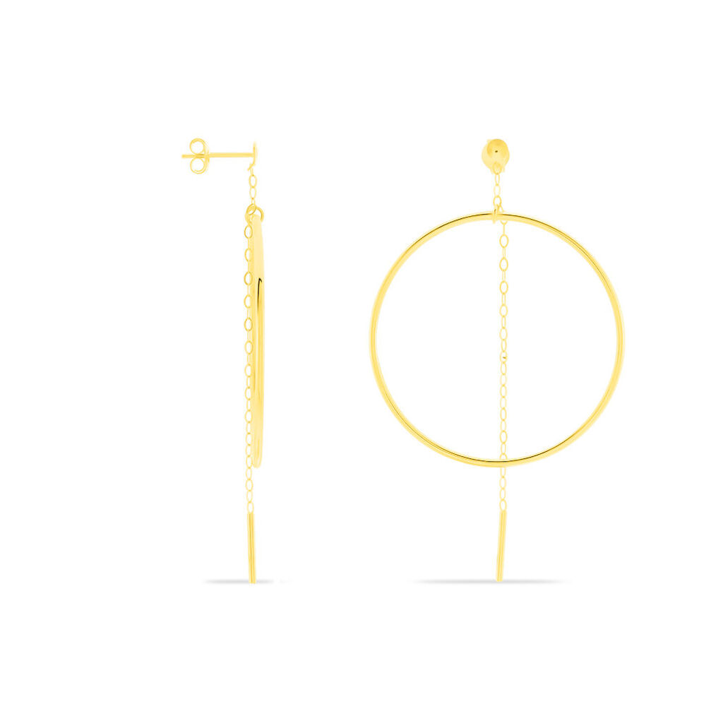 Créoles Roxana Cercles Ajourés Or Jaune - Boucles d'oreilles créoles Femme | Histoire d’Or