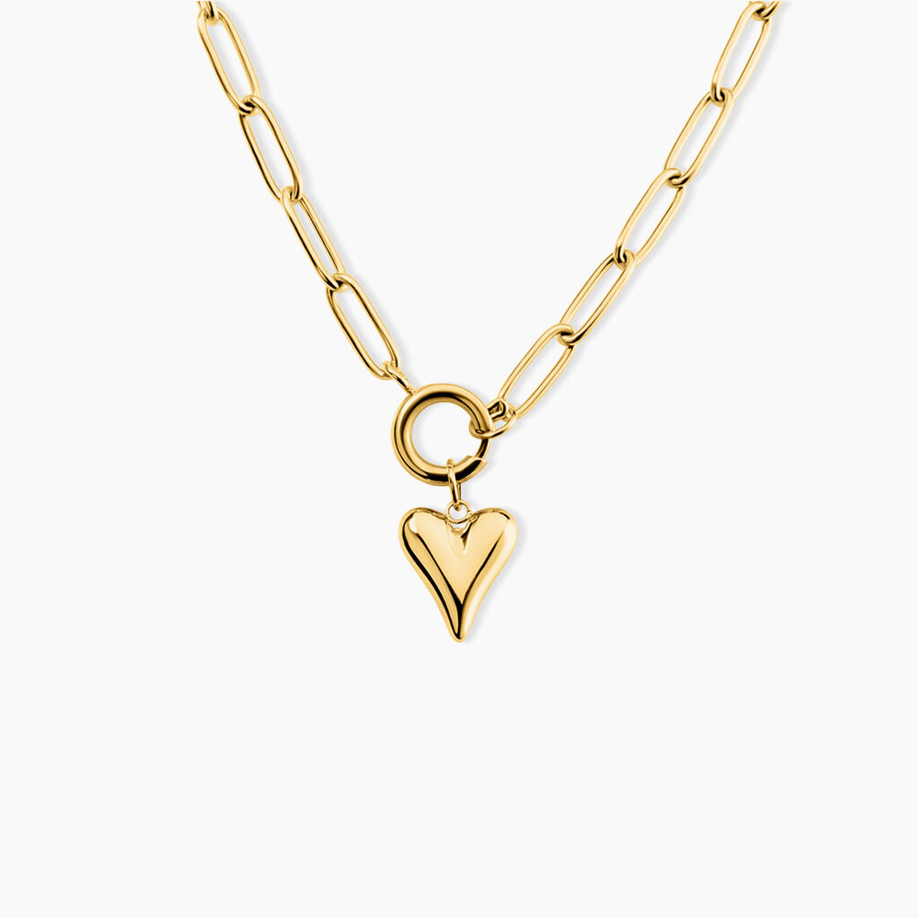 Collier Awa Acier Jaune - F&ecirc;te des m&egrave;res Femme | Histoire d&rsquo;Or