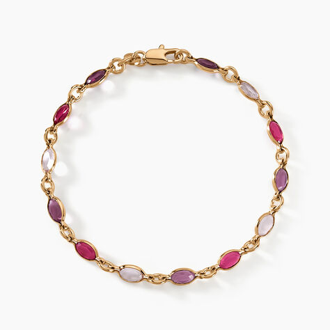 Bracelet Ilvaae Plaqu&eacute; Or Jaune Pierre De Synthese - Bracelets Femme | Histoire d&rsquo;Or