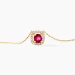 Collier Cosimo Or Jaune Rubis Diamant - Colliers Femme | Histoire d&rsquo;Or