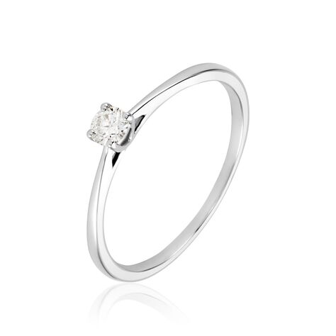 Bague Solitaire Aphrodite Or Blanc Diamant - Bagues solitaires Femme | Histoire d’Or