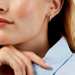 Cr&eacute;oles Perfect Match Argent Bicolore - Boucles d'oreilles cr&eacute;oles Femme | Histoire d&rsquo;Or