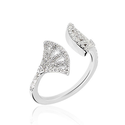 Bague Sarita Argent Blanc Oxyde De Zirconium - Bagues avec pierre Femme | Histoire d’Or