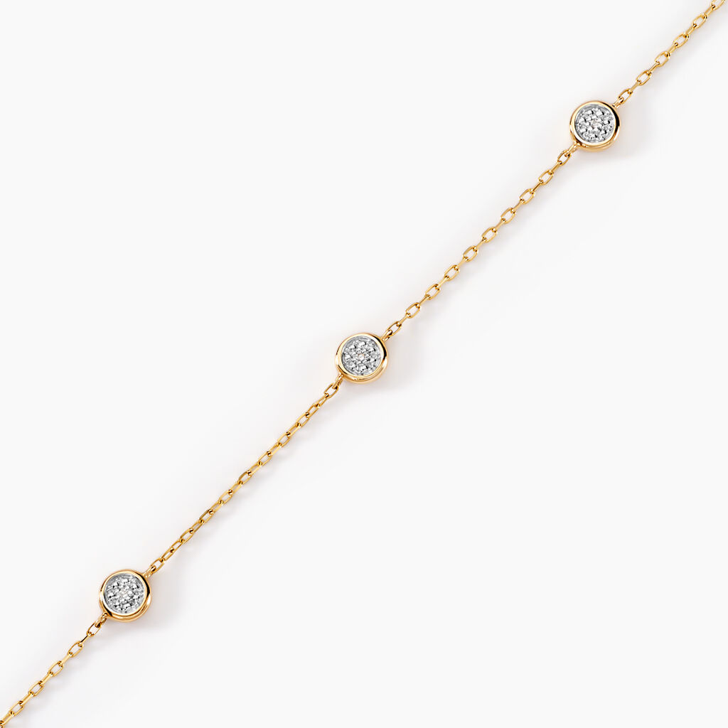 Bracelet Mon Premier Diamant Or Jaune Diamant - Bracelets Femme | Histoire d&rsquo;Or