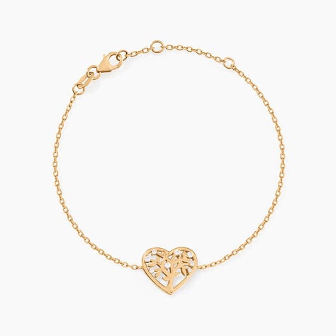 Bracelet Rom&eacute;e Plaqu&eacute; Or Jaune Oxyde De Zirconium - Bracelets Femme | Histoire d&rsquo;Or
