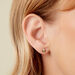Boucles D'Oreilles Puces Firenze Or Jaune Oxyde De Zirconium - Clous d'oreilles Femme | Histoire d&rsquo;Or