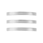 Bague Ajustable Adel Acier Blanc - Bagues fantaisie Femme | Histoire d&rsquo;Or