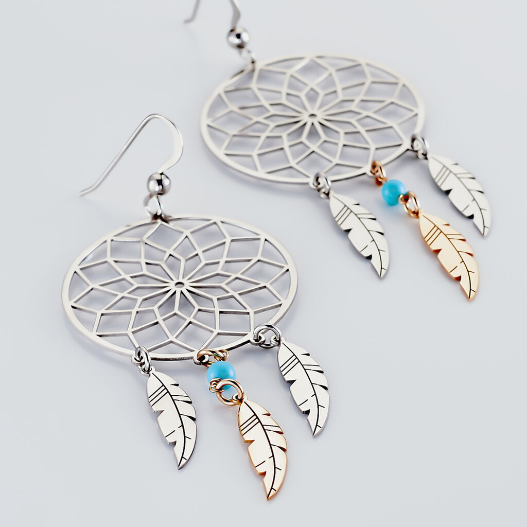 Boucles D'oreilles Pendantes Misalie Argent Blanc - Boucles d'oreilles pendantes Femme | Histoire d&rsquo;Or