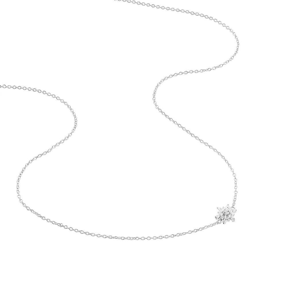 Collier Cyriac Argent Blanc Oxyde De Zirconium - Colliers fantaisie Femme | Histoire d’Or