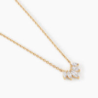 Collier Amazonia Plaqué Or Jaune Oxyde De Zirconium