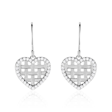 Boucles D'oreilles Pendantes Argent Helenius Oxyde De Zirconium - Boucles d'oreilles fantaisie Femme | Histoire d&rsquo;Or