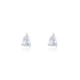 Boucles D'oreilles Puces Anaru Argent Blanc Oxyde De Zirconium - Boucles d'oreilles fantaisie Femme | Histoire d’Or