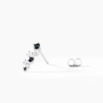 Boucles D'oreilles Pendantes Gaya Argent Blanc Oxyde De Zirconium - Boucles d'oreilles fantaisie Femme | Histoire d&rsquo;Or